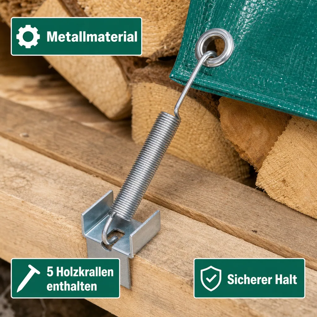 Befestigungsset 10-teilig für Abdeckplanen