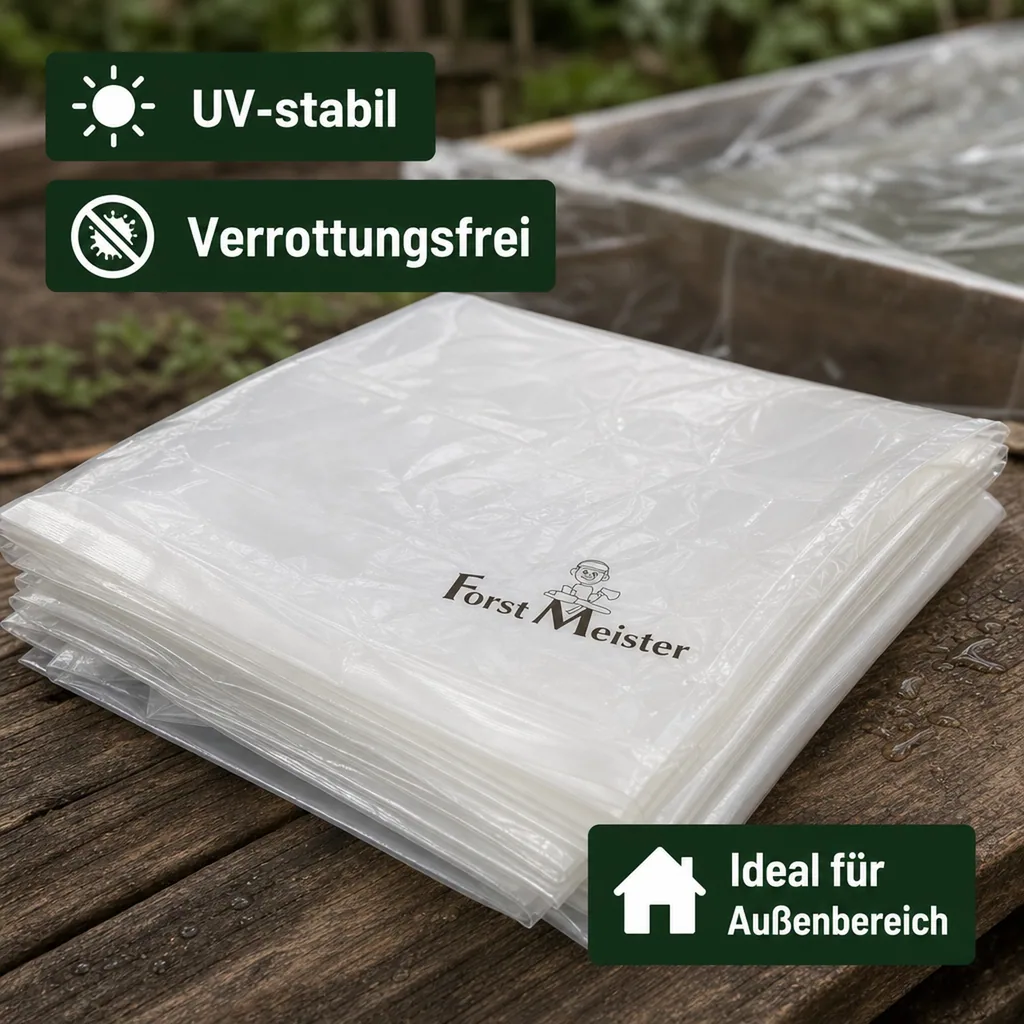 Abdeckplane, transparent, stark 90 g/ m², 2 x 3 m