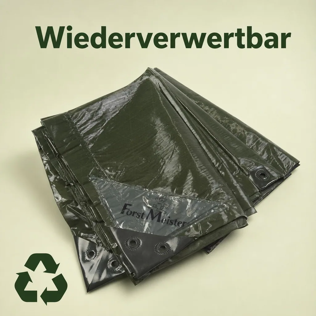 Abdeckplane, einfarbig grün, stark 90 g/ m², 2 x 3 m