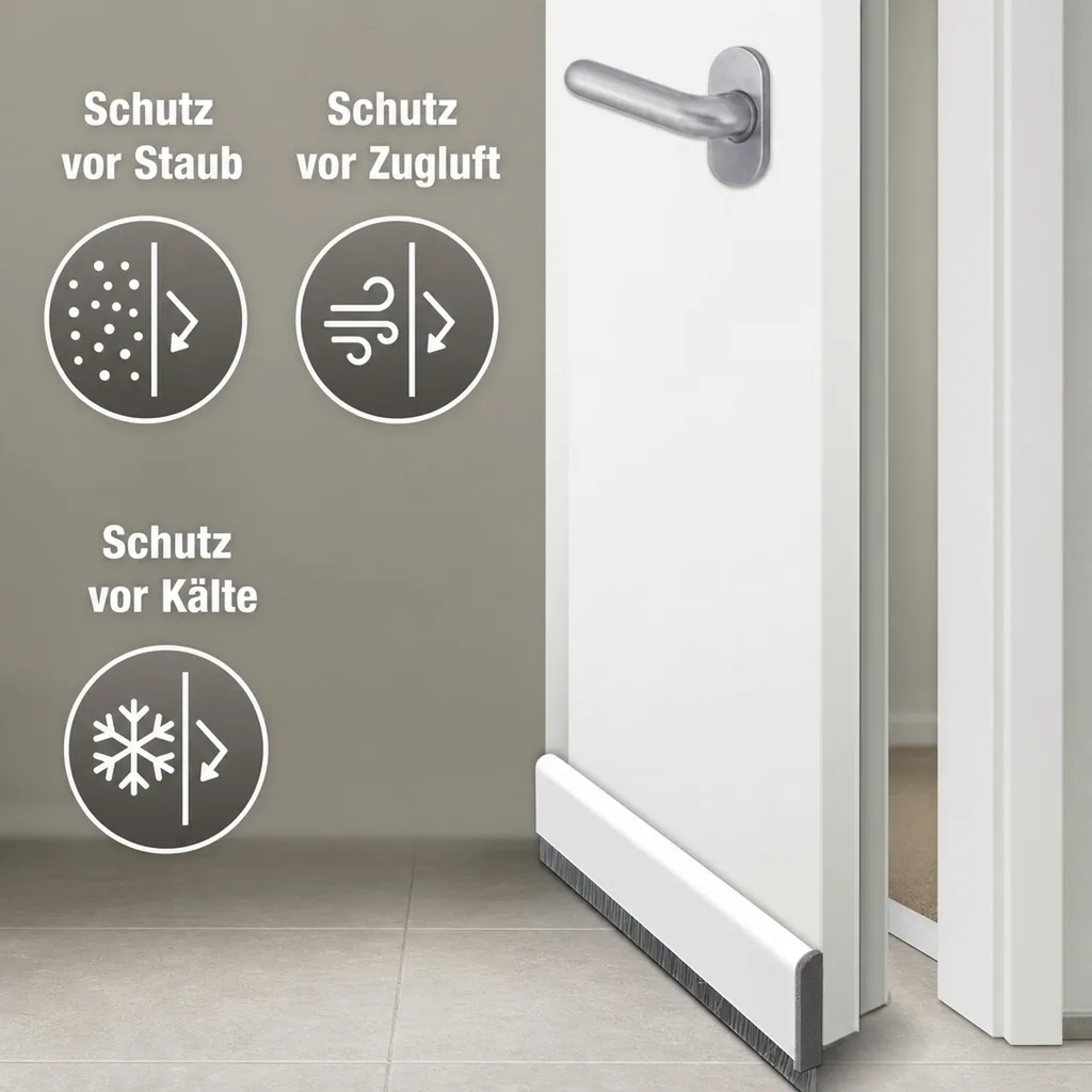 Türdichtung Automatic, 1 m lang, weiß, universell kürzbar