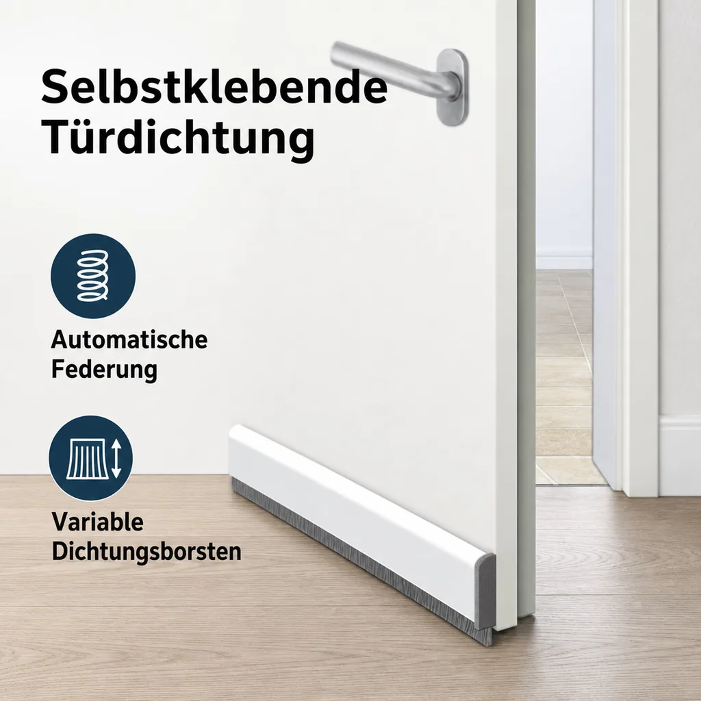 Türdichtung Automatic, 1 m lang, weiß, universell kürzbar