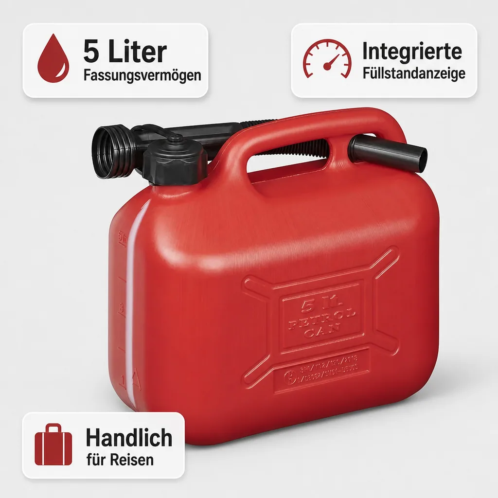 Kraftstoffkanister rot 5L