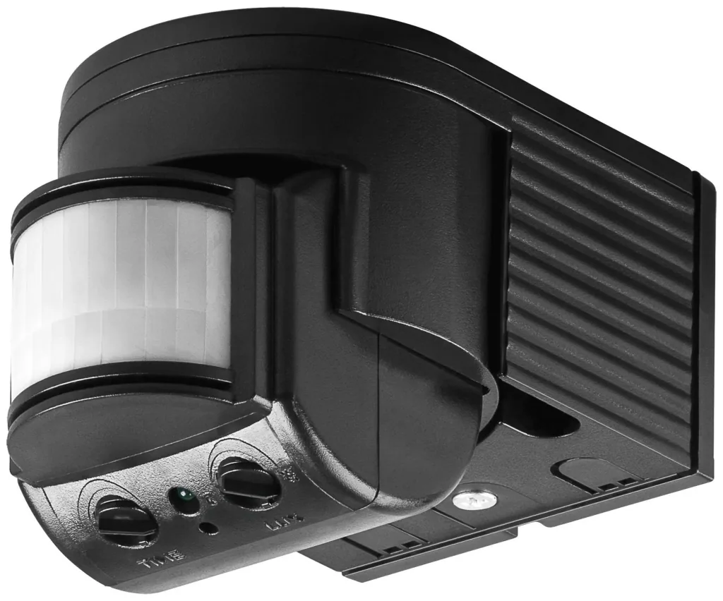 Infrarot Bewegungsmelder ODA - 180° Überwachung, max. 12M in schwarz