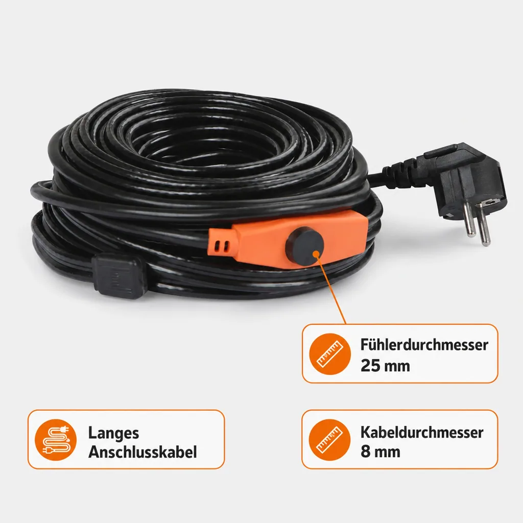 Frostschutz Heizleitung, 24 m, 384 Watt