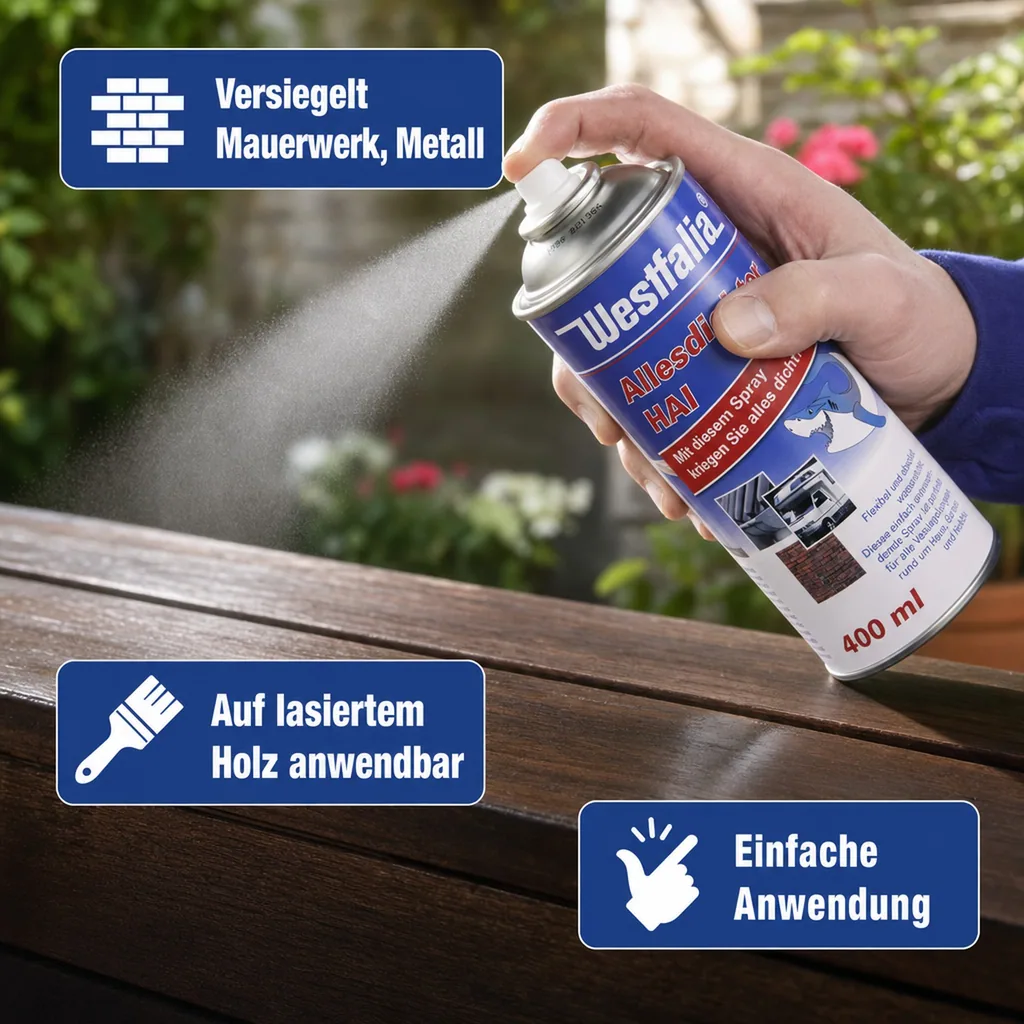 Allesdichter 400 ml Spray, Farbe schwarz