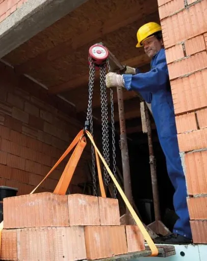 Handkettenzug 1000 kg, 1 Kettenstrang, Hakenöffnung 25 mm