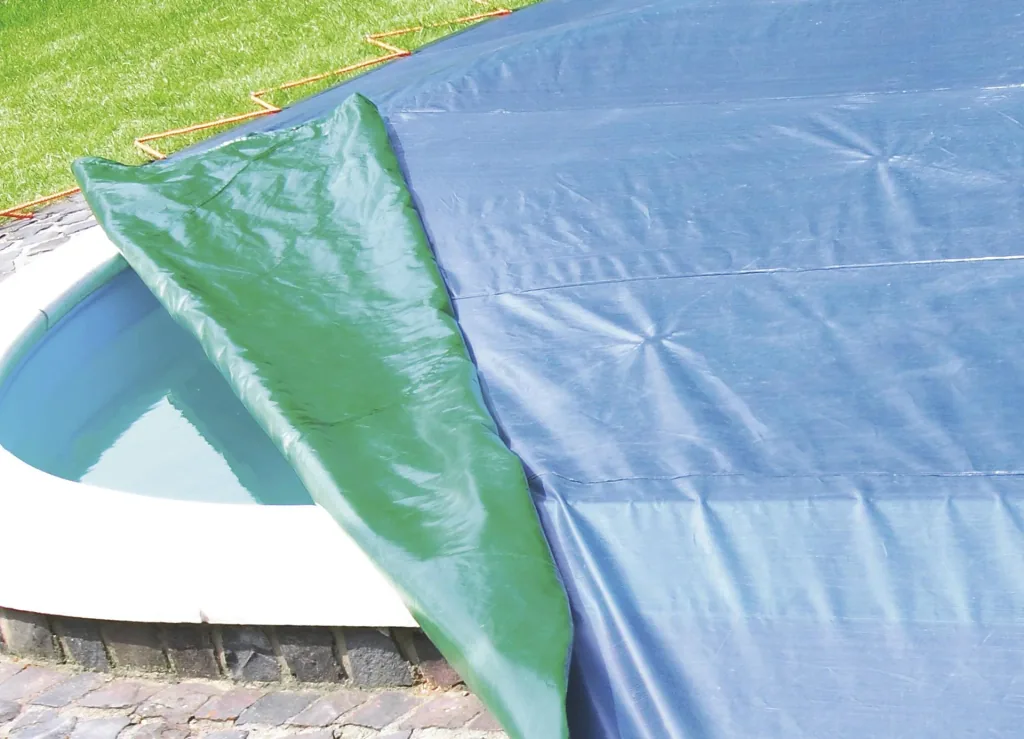 Abdeckplane, grün/blau, extrem stark 150 g/ m²,4 x 6 m