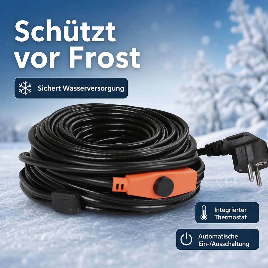 Frostschutz Heizleitung, 14 m, 224 Watt