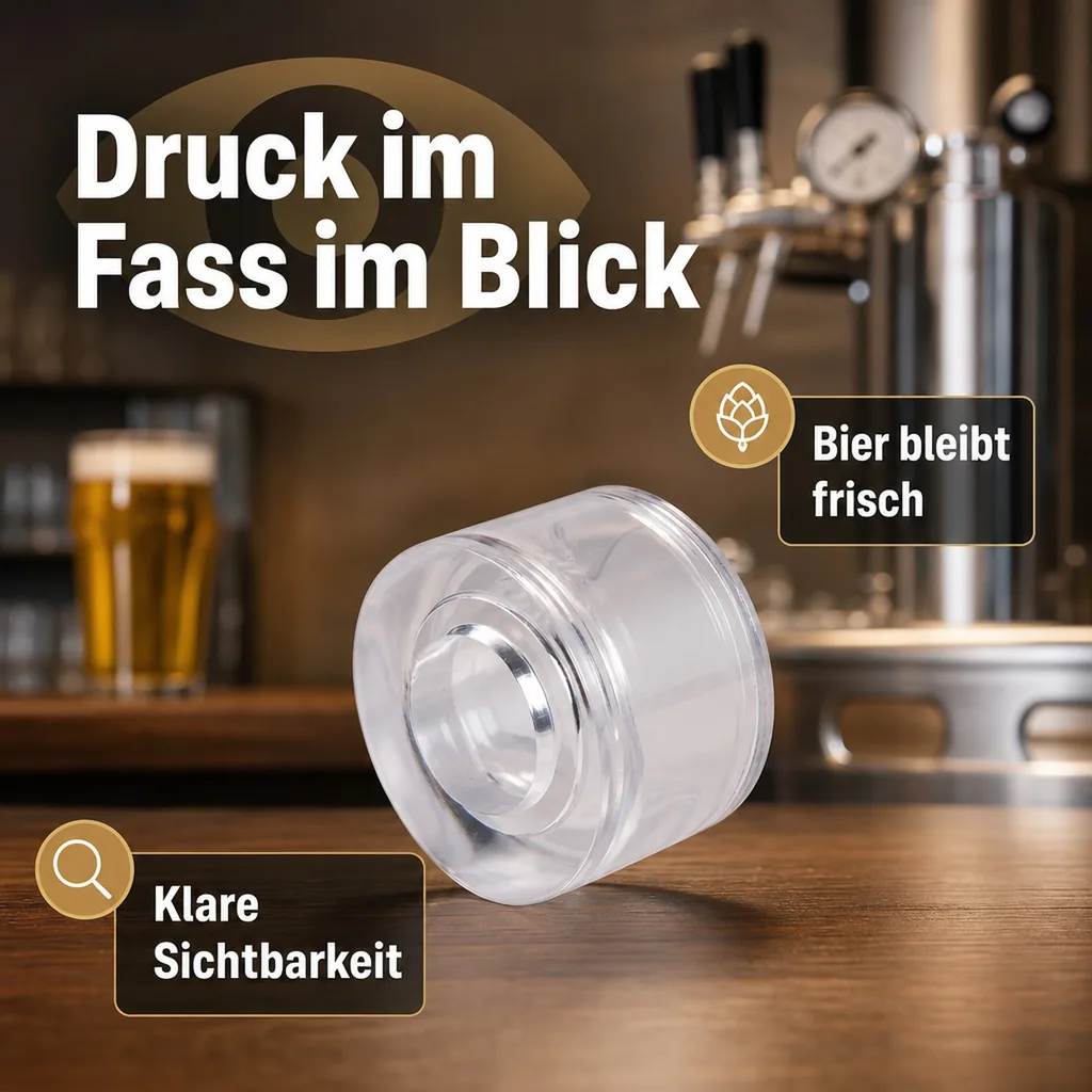 Schauglas für Rückschlagsicherung für Keg - Verschluss (Micro Matic)