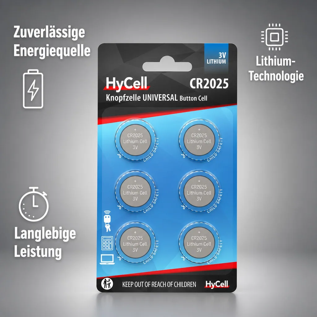 Lithium Knopfzellen CR2025