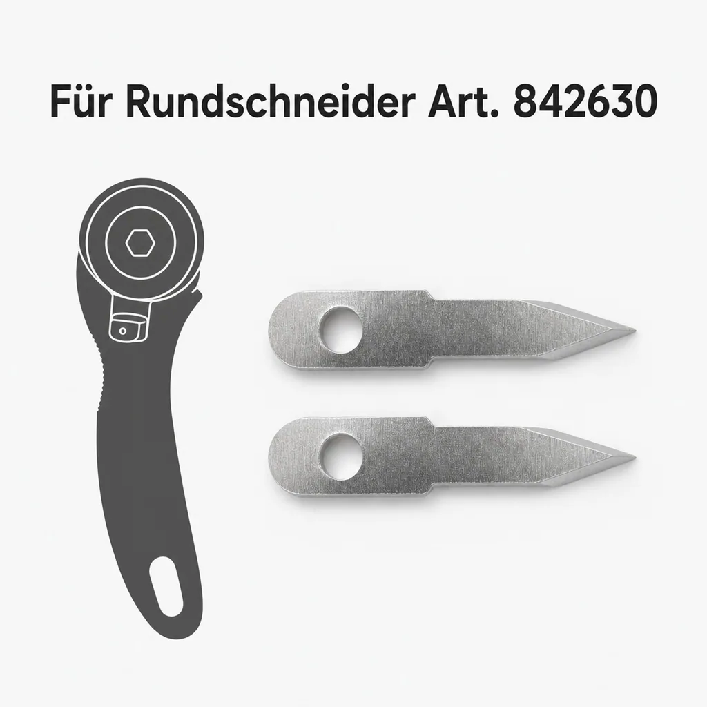 HSS Ersatzmesser, 2 Stück für Rundschneider
