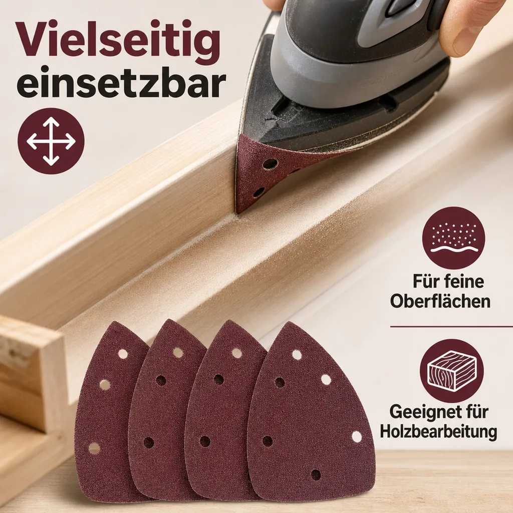 Schleifdreiecke, Korn 60, 140 x 140 x 8 mm, 5 Stück