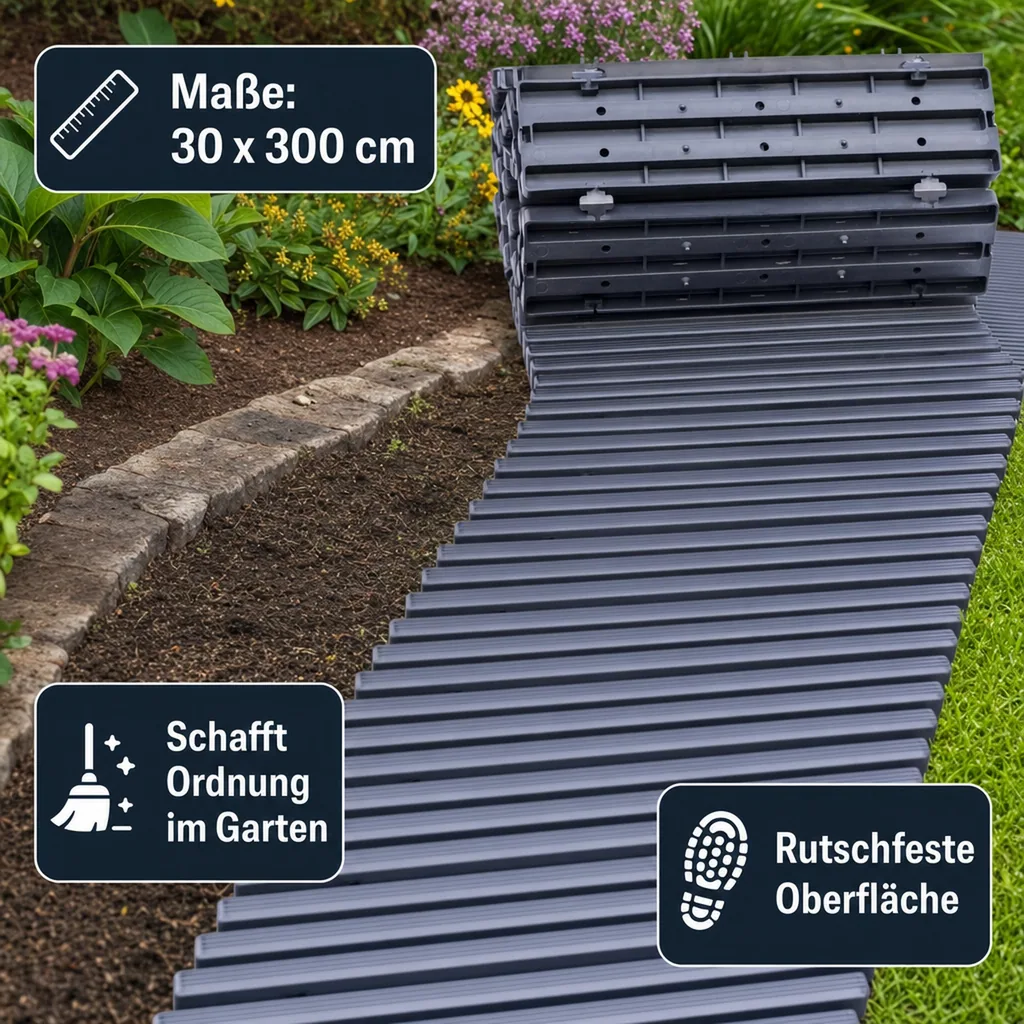 Gartenplatten, Rollweg - 30 x 300 cm