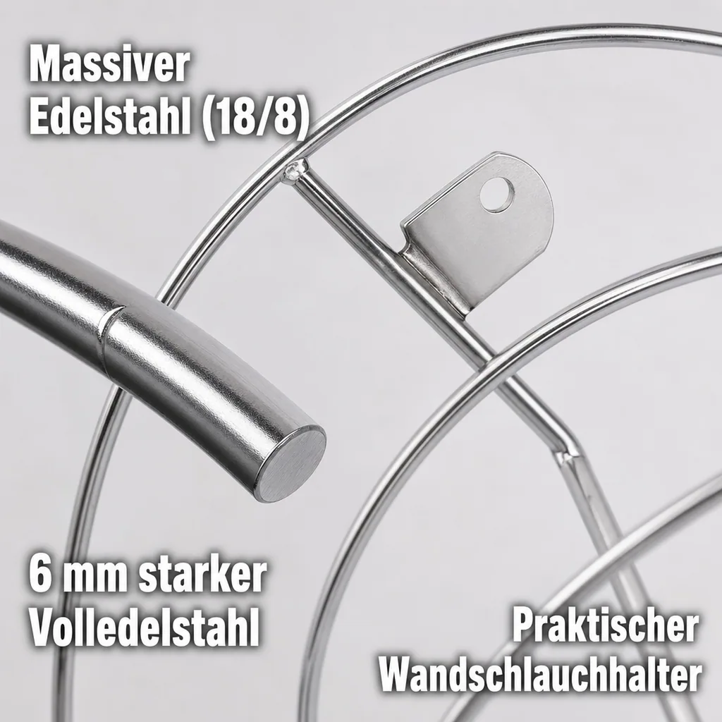 Schlauchhalter, 365 x 125 x 185 mm für 25 m 1/2" Schlauch