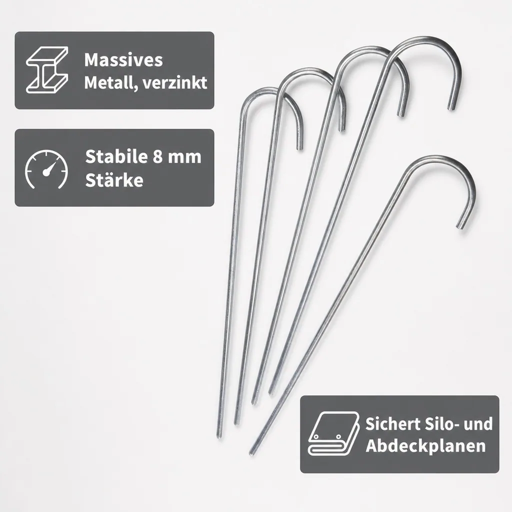 Bodenanker XXL Metall 75 cm