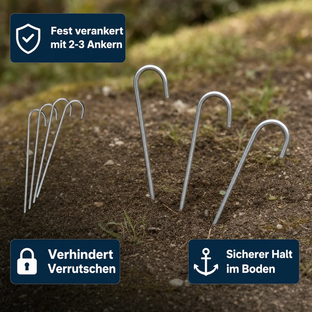 Bodenanker XXL Metall 75 cm