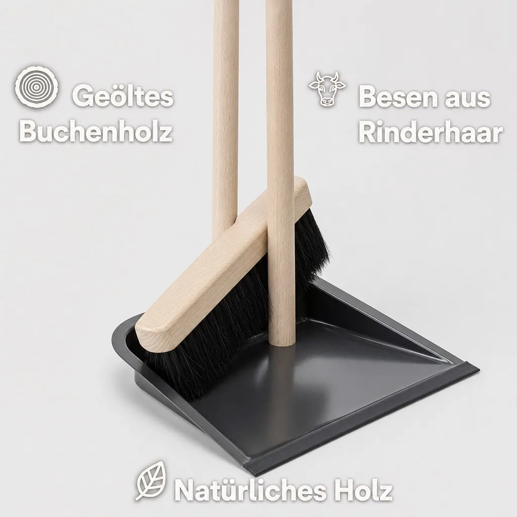 Steh Kehrgarnitur "Faule Grete", Gesamthöhe 107 cm - 970 g