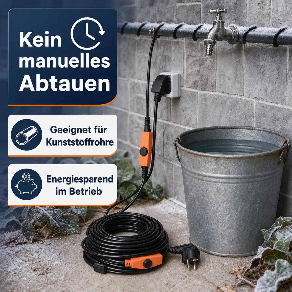 Frostschutz Heizleitung, 2 m, 32 Watt