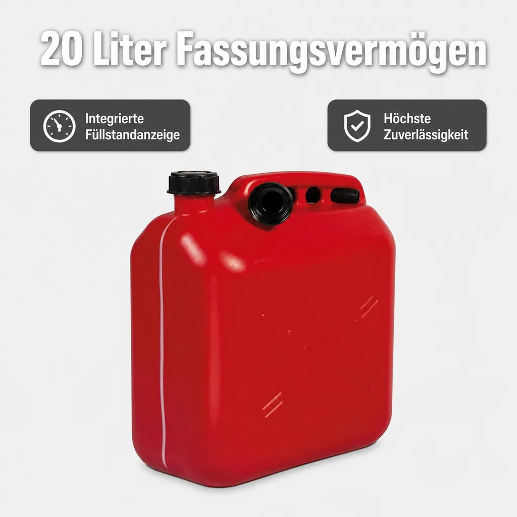 Kraftstoffkanister 20 Liter - mit Füllstandanzeige