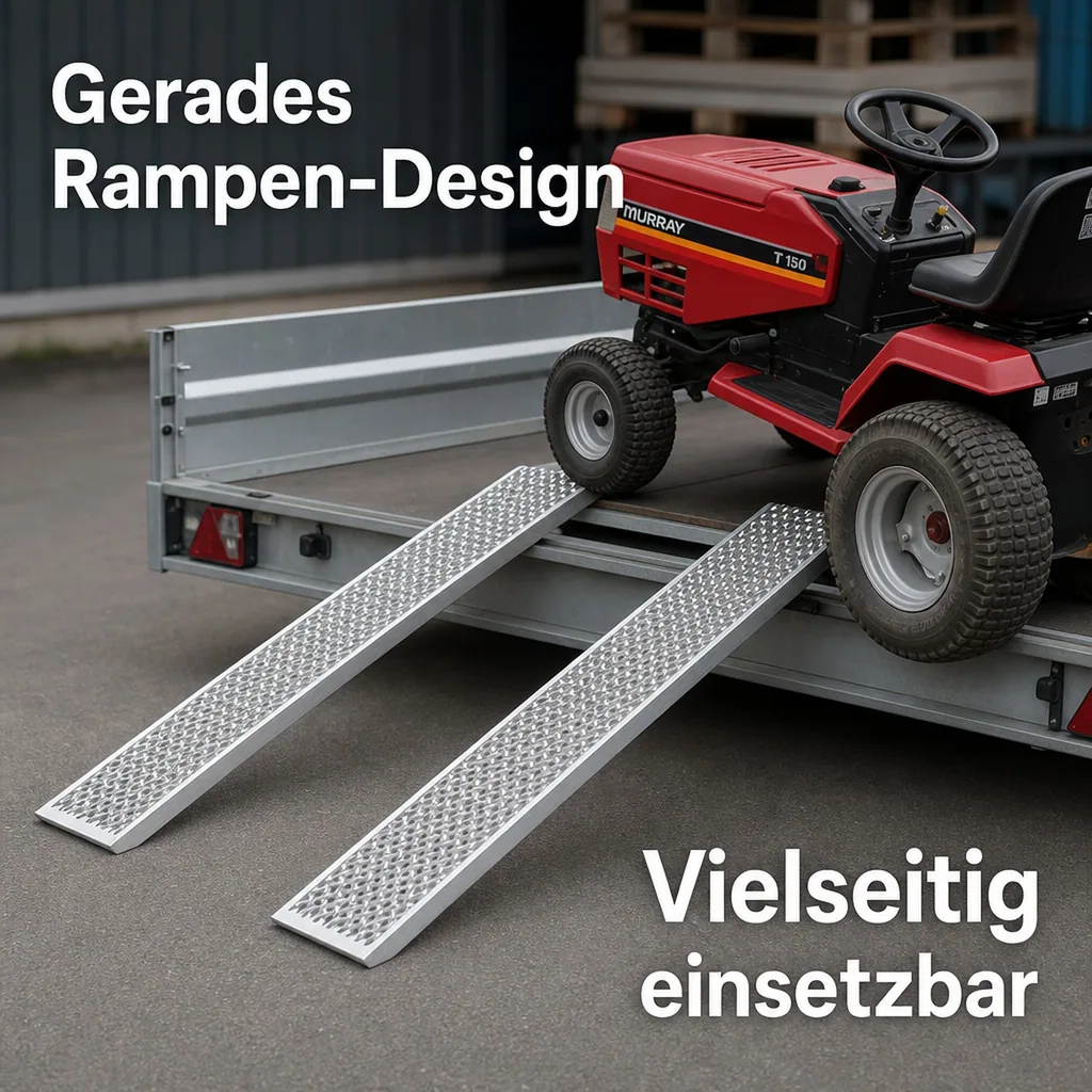 Alu-Auffahr- und Verladerampen, gerade, 2 Stück