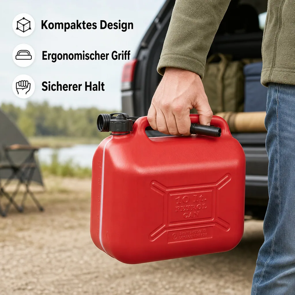 Kraftstoffkanister 10 Liter - mit Füllstandanzeige