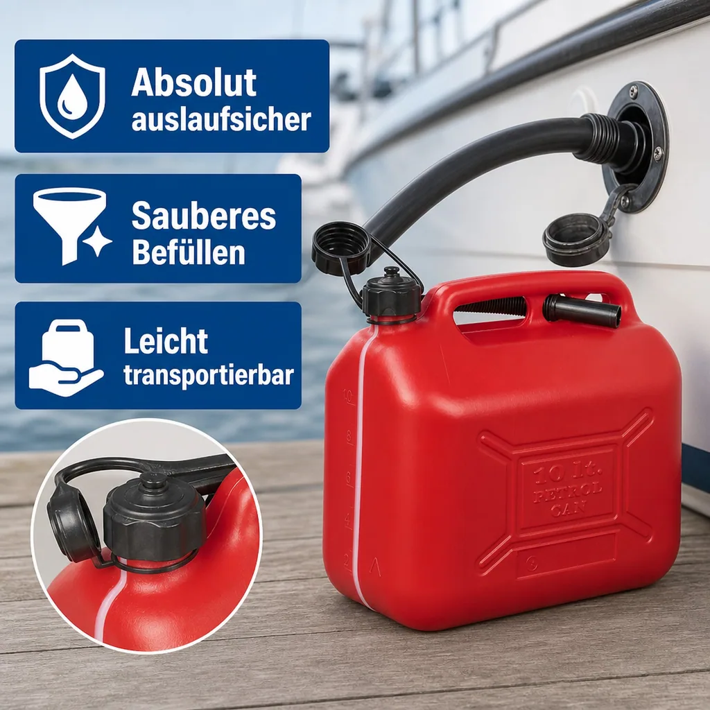 Kraftstoffkanister 10 Liter - mit Füllstandanzeige