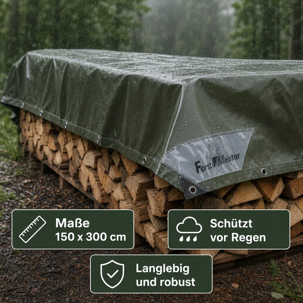 Holzabdeckplane 150 g, 150 x 300 cm