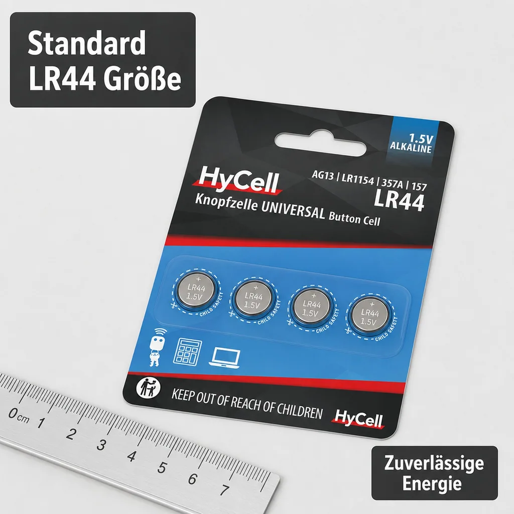 Alkaline Knopfzellen LR44 / LR1154 / AG13