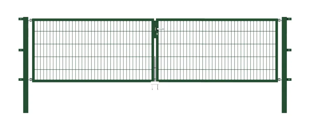 Doppeltor Flexo mit Zubehör, grün, Breite 400 cm, Höhe 100 cm, PF: 80x80 cm