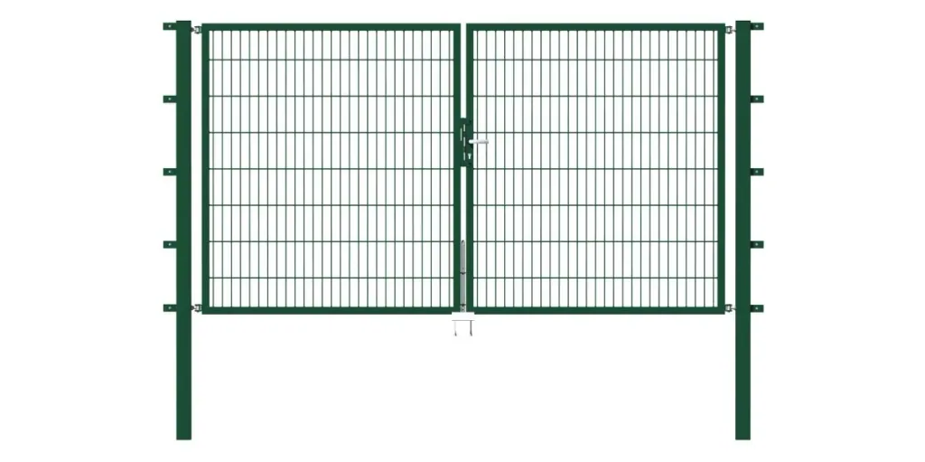 Doppeltor Flexo mit Zubehör, grün, Breite 400 cm, Höhe 100 cm, PF: 80x80 cm