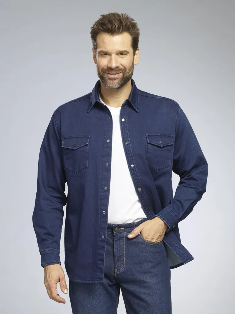 Jeanshemd, Farbe jeansblau, Gr.M