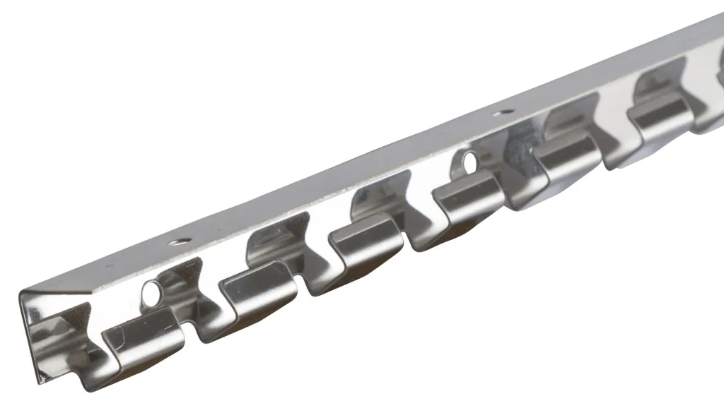 Hakenleiste 100cm Edelstahl für PVC-Vorhang