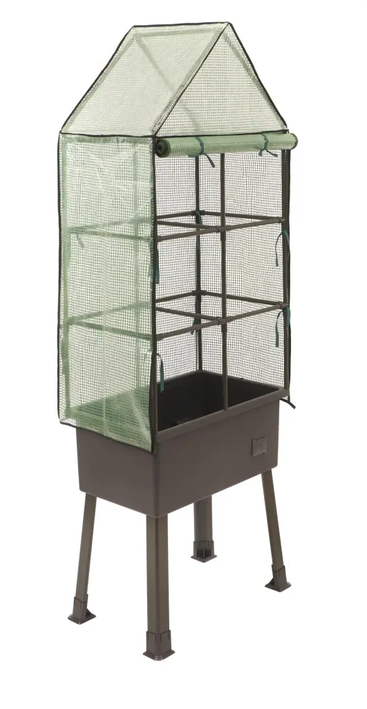 5 in1 Pflanzsystem / Hochbeet „Spitzbergen“, Größe L, 40 x 40 x 128 cm, Füße 33 cm