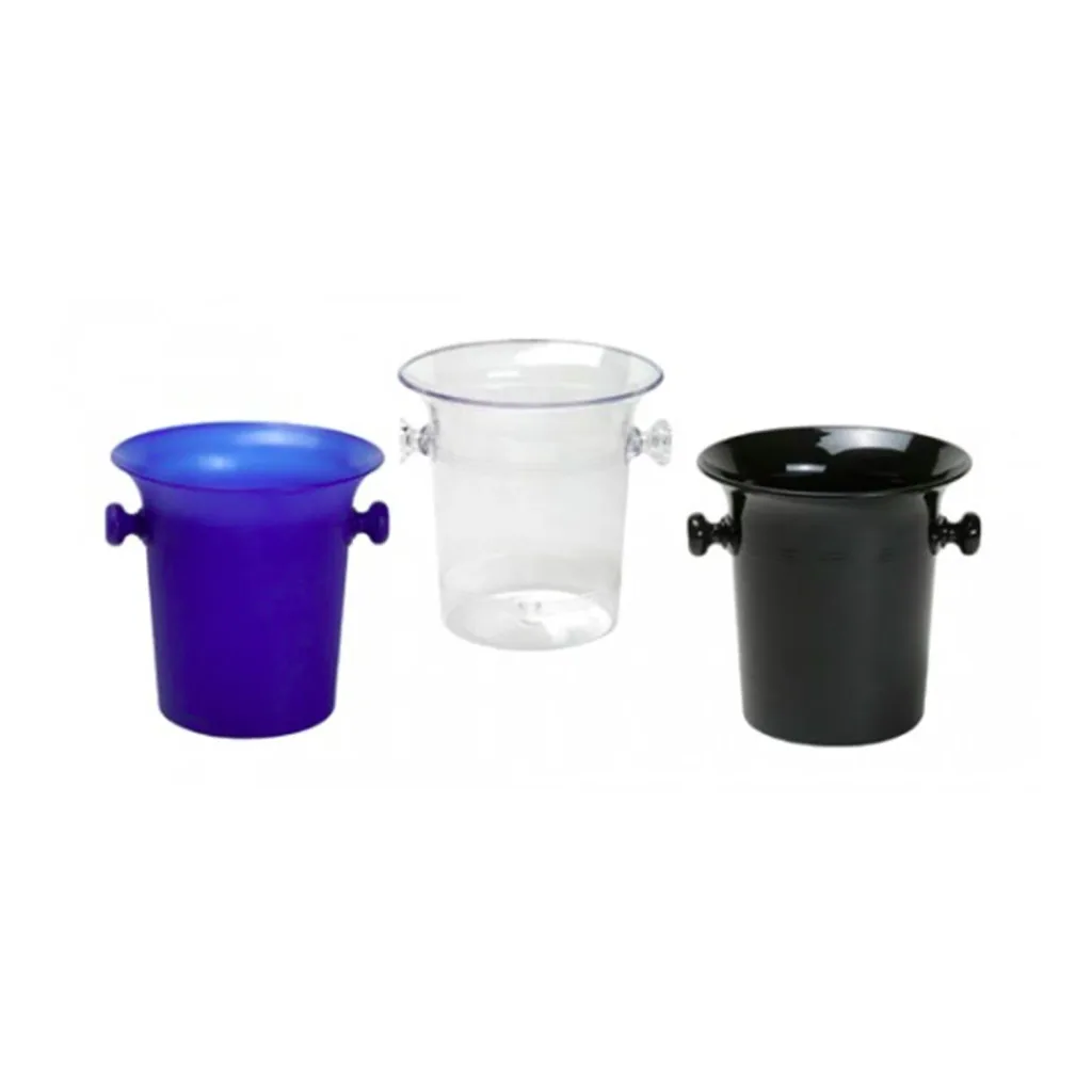 Flaschenkühler, Getränkekühler, Sekt-/Champagnerkübel, 5,0 L - Kunststoff - Elegant & Praktisch - 3 Farben, Farbe: transparent