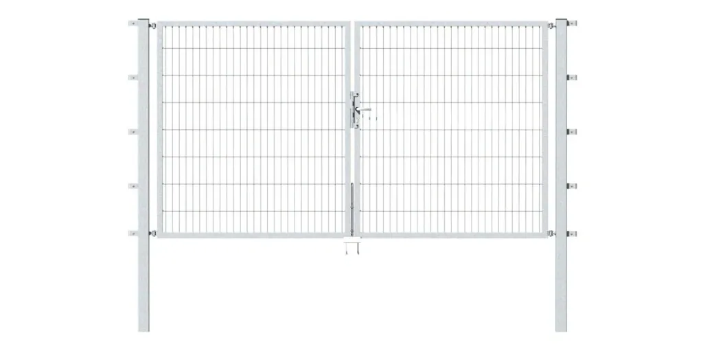 Doppeltor Flexo mit Zubehör, feuerverzinkt, Breite 400 cm, Höhe 120 cm, PF: 80x80 cm