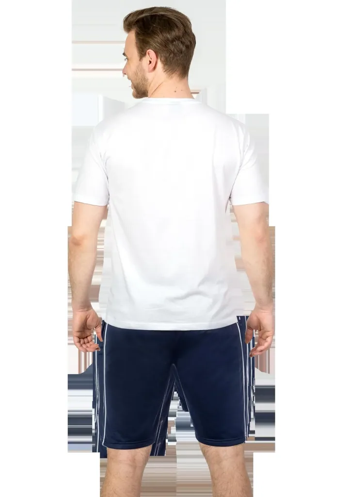 Freizeitshort mit 2 Seitentaschen, Farbe marine, Gr.M
