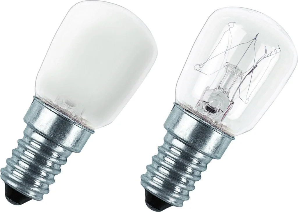 Kolbenlampe T26 15W klar 230V E14 für Kühlschrank und Nähmaschine
