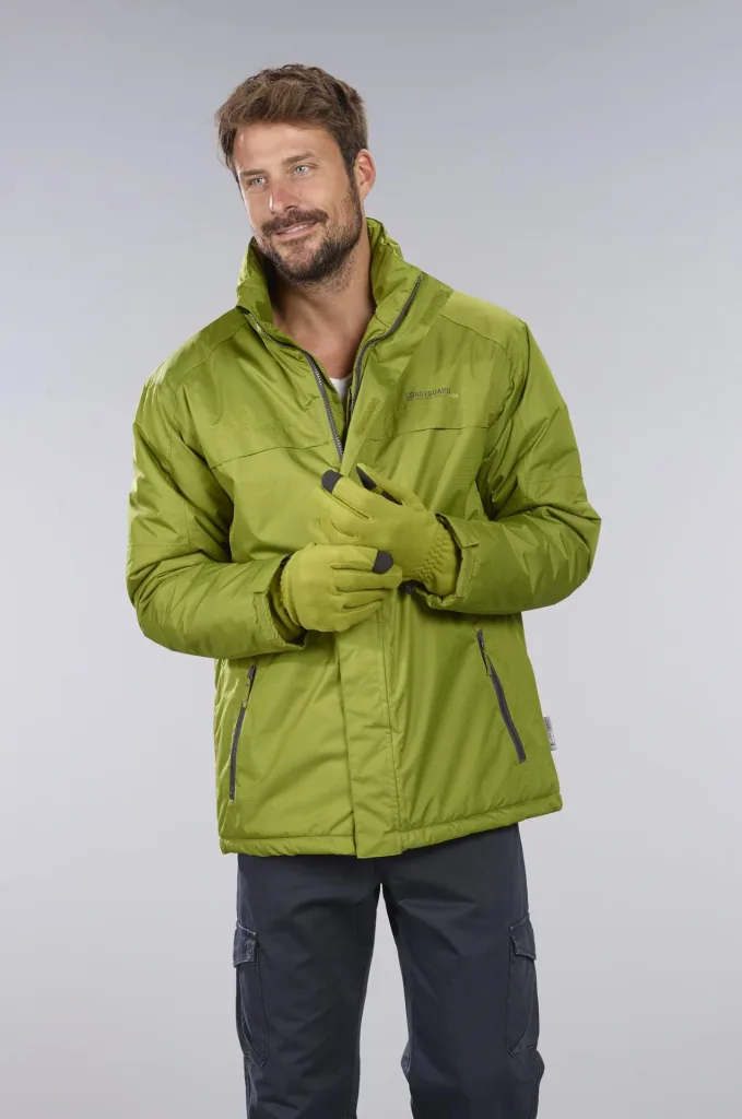 Funktionsjacke Farbe grün, atmungsaktiv, winddicht und wasserabweisend, Gr.4XL