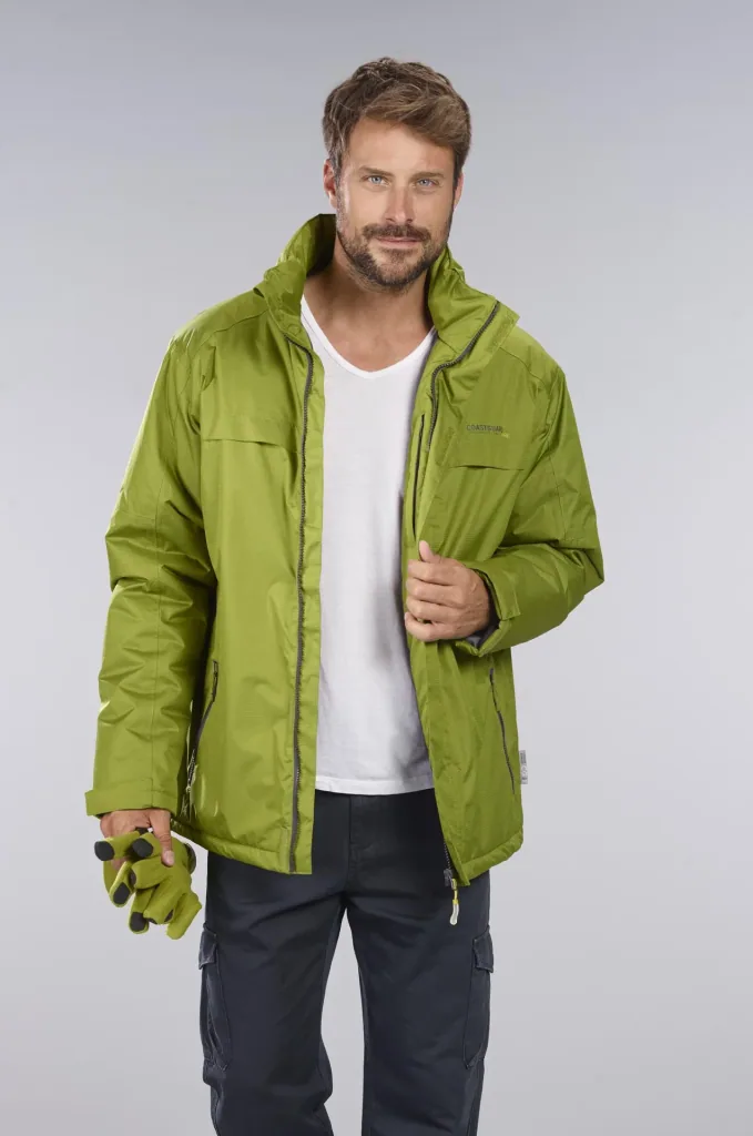 Funktionsjacke Farbe grün, atmungsaktiv, winddicht und wasserabweisend, Gr.4XL