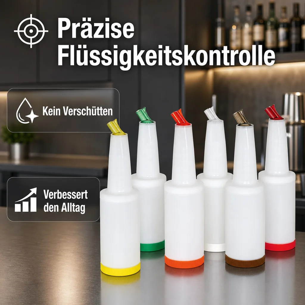 Speedbottle, Bottle-Pour-Master Flasche, 1 L, Farbe: grün