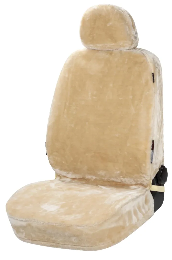 Autositzbezug "Teddy" - Kunstfell - beige