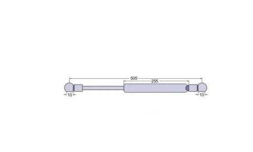 Gasdruckfeder Deutz - Front- und Heckscheibe 04399081