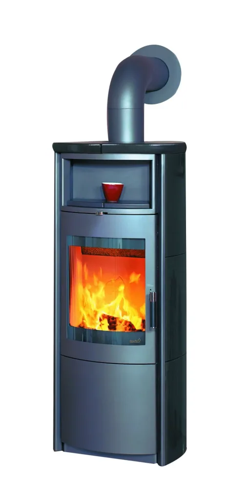 Kaminofen Nika ECOplus (7 kW) meteor-schwarz, Dauerbrand, 3in1-Komfortregelung, Externe Zuluft