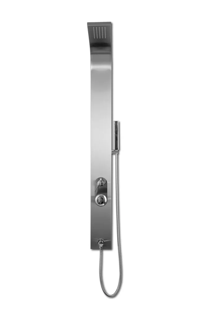 Duschpaneel Care Chrom 150x15 cm, Duschset mit 2 verschiedene Duschfunktionen