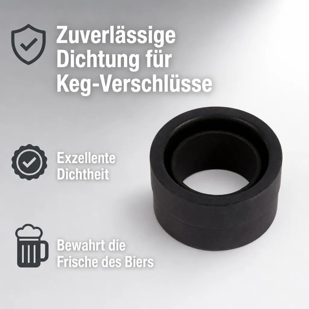 Dichtung am Stößel für Keg - Verschluss (Korb-Fitting) (Micro Matic und Hiwi)