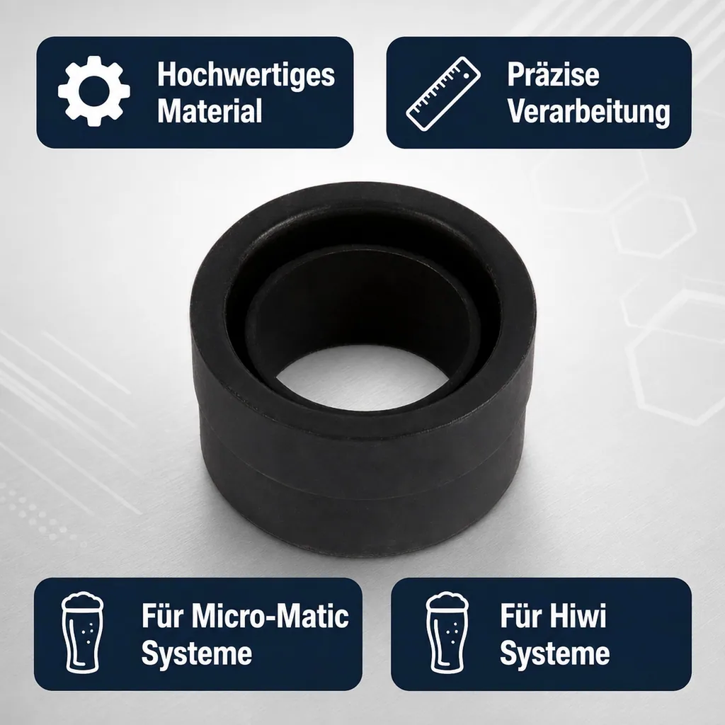 Dichtung am Stößel für Keg - Verschluss (Korb-Fitting) (Micro Matic und Hiwi)