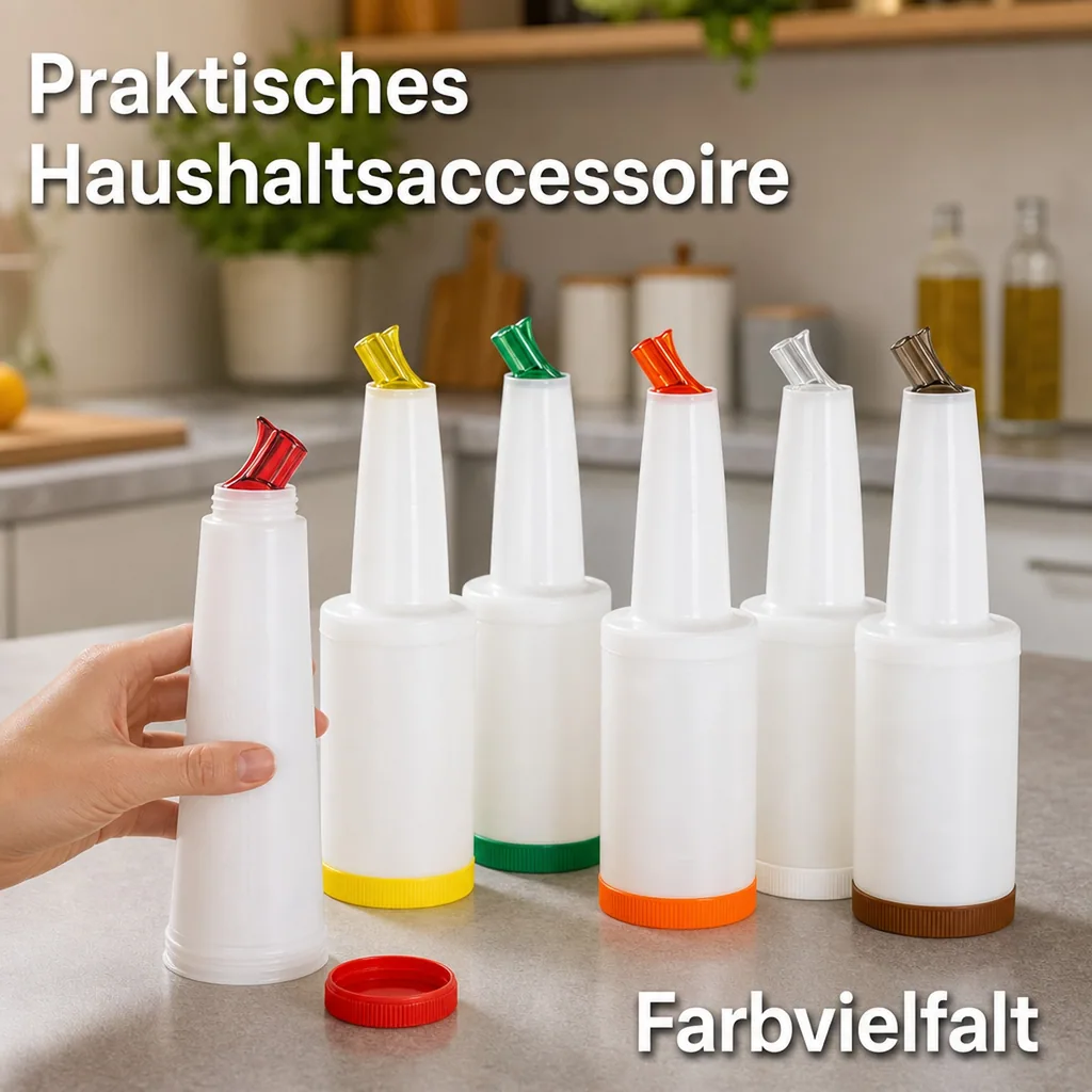 Speedbottle, Bottle-Pour-Master Flasche, 1 L, Farbe: rot