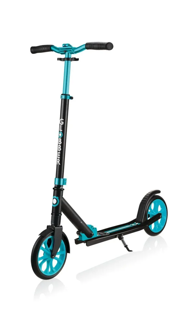 NL 205 Tretroller, 205 mm, ABEC 7, höhenverstellbar, Frontfederung, Klappmechanismus, türkis
