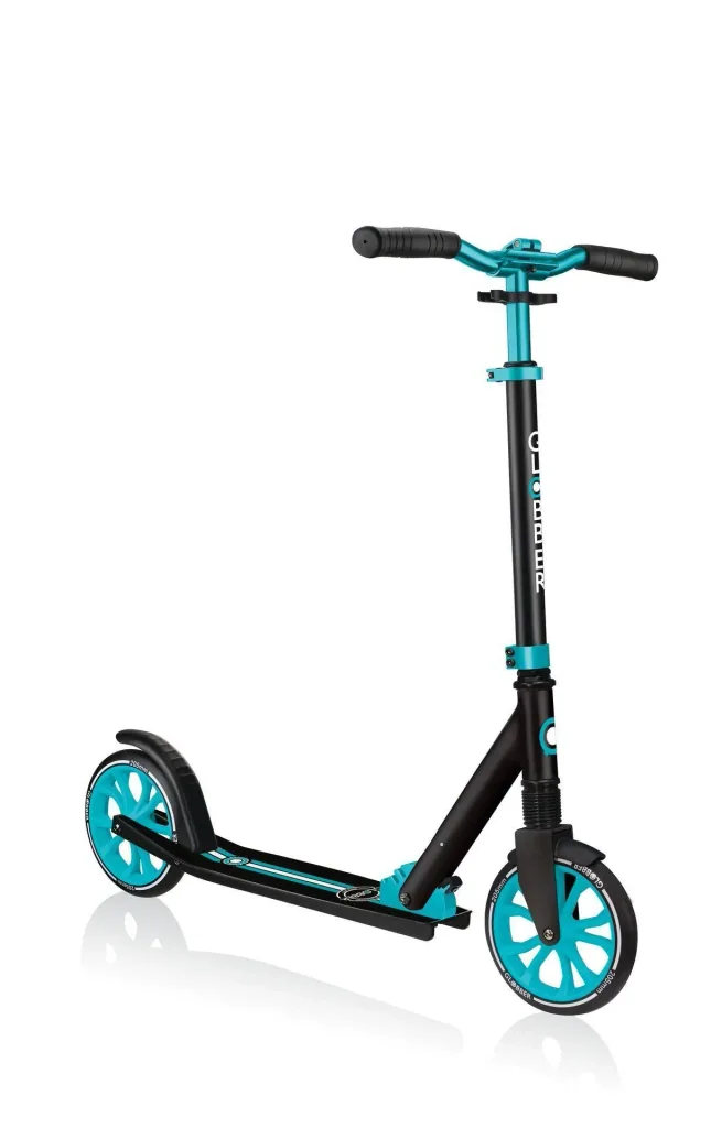 NL 205 Tretroller, 205 mm, ABEC 7, höhenverstellbar, Frontfederung, Klappmechanismus, türkis