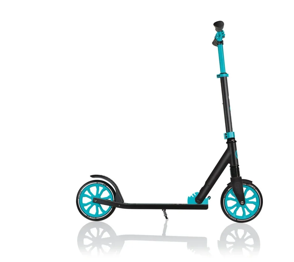 NL 205 Tretroller, 205 mm, ABEC 7, höhenverstellbar, Frontfederung, Klappmechanismus, türkis